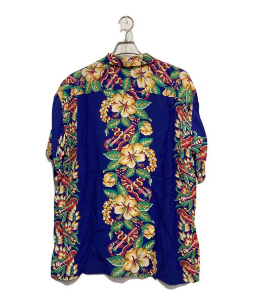 Sun Surf（サンサーフ）Sun Surf (サンサーフ) RAYON HAWAIIAN SHIRT “BLESSING GIFT FROM HAWAII” ネイビー サイズ:XLの古着・服飾アイテム
