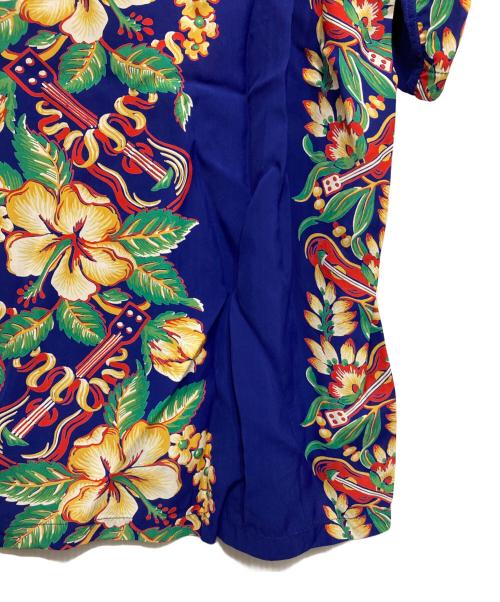 Sun Surf（サンサーフ）Sun Surf (サンサーフ) RAYON HAWAIIAN SHIRT “BLESSING GIFT FROM HAWAII” ネイビー サイズ:XLの古着・服飾アイテム