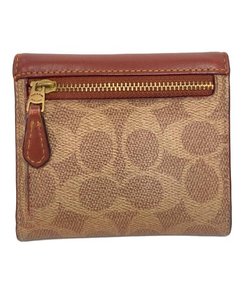 COACH（コーチ）COACH (コーチ) シグネチャーウォレット ブラウンの古着・服飾アイテム