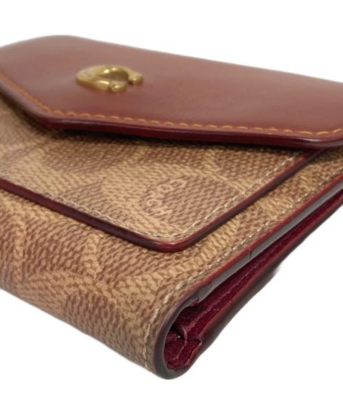 COACH（コーチ）COACH (コーチ) シグネチャーウォレット ブラウンの古着・服飾アイテム