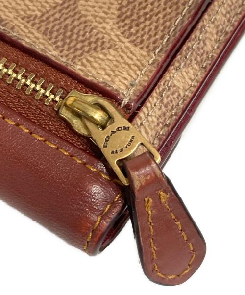 COACH（コーチ）COACH (コーチ) シグネチャーウォレット ブラウンの古着・服飾アイテム