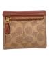 COACH (コーチ) シグネチャーウォレット ブラウン：8000円
