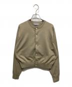 Gymphlexジムフレックス）の古着「CREW NECK CARDIGAN/クルーネックカーディガン」｜ベージュ