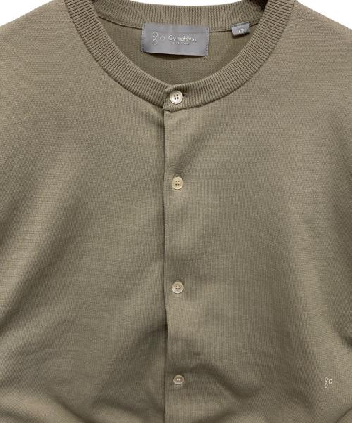 Gymphlex（ジムフレックス）Gymphlex (ジムフレックス) CREW NECK CARDIGAN/クルーネックカーディガン ベージュ サイズ:12の古着・服飾アイテム