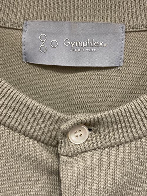 Gymphlex（ジムフレックス）Gymphlex (ジムフレックス) CREW NECK CARDIGAN/クルーネックカーディガン ベージュ サイズ:12の古着・服飾アイテム