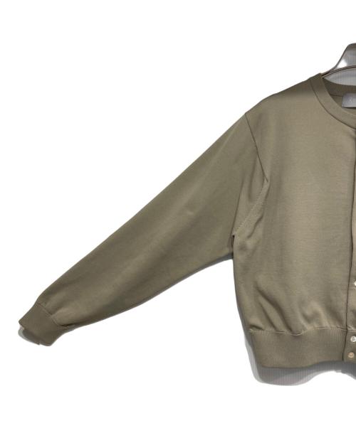 Gymphlex（ジムフレックス）Gymphlex (ジムフレックス) CREW NECK CARDIGAN/クルーネックカーディガン ベージュ サイズ:12の古着・服飾アイテム