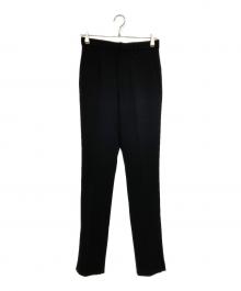 MUSE de Deuxieme Classe（ミューズ ドゥーズィエム クラス）の古着「トリアセジョーゼット スリムジップパンツ」｜ブラック