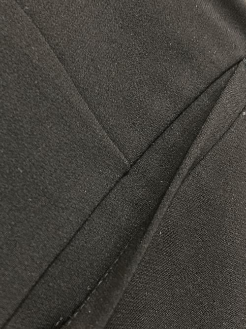 MUSE de Deuxieme Classe（ミューズ ドゥーズィエム クラス）MUSE de Deuxieme Classe (ミューズ ドゥーズィエム クラス) トリアセジョーゼット スリムジップパンツ ブラック サイズ:36の古着・服飾アイテム