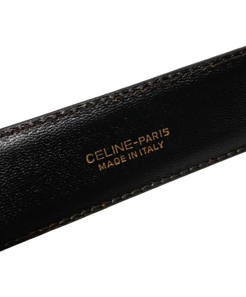 CELINE（セリーヌ）CELINE (セリーヌ) 馬車金具ヴィンテージベルト ワインレッド サイズ:65の古着・服飾アイテム