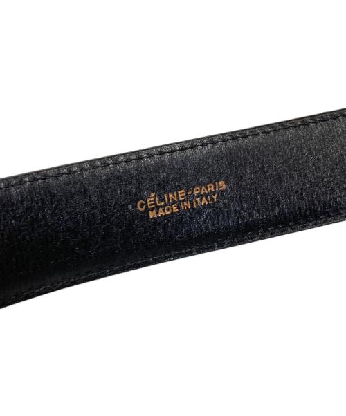 CELINE（セリーヌ）CELINE (セリーヌ) 馬車金具ヴィンテージベルト ブラック サイズ:60の古着・服飾アイテム