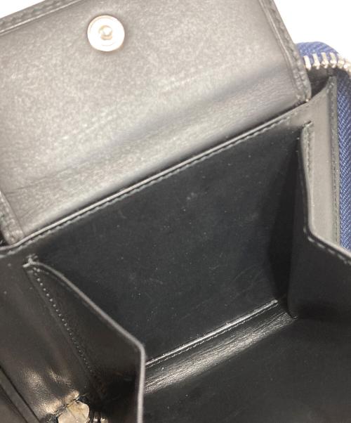 LOEWE（ロエベ）LOEWE (ロエベ) Puzzle zip-around small leather wallet/パズル ジップアラウンド スモールレザーウォレット ネイビーの古着・服飾アイテム