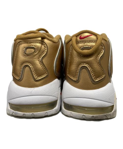 NIKE（ナイキ）NIKE (ナイキ) SUPREME (シュプリーム) AIR MORE UPTEMPO/エア モア アップテンポ ゴールド×ホワイト サイズ:28.5の古着・服飾アイテム