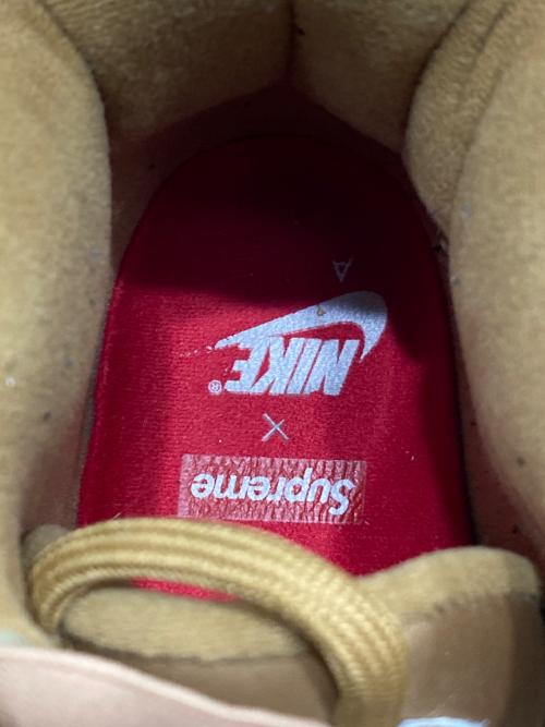 NIKE（ナイキ）NIKE (ナイキ) SUPREME (シュプリーム) AIR MORE UPTEMPO/エア モア アップテンポ ゴールド×ホワイト サイズ:28.5の古着・服飾アイテム