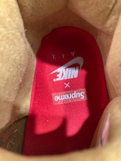 NIKE（ナイキ）NIKE (ナイキ) SUPREME (シュプリーム) AIR MORE UPTEMPO/エア モア アップテンポ ゴールド×ホワイト サイズ:28.5の古着・服飾アイテム