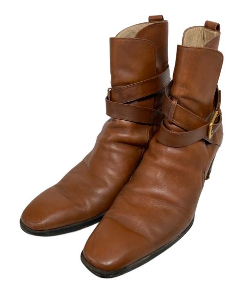 Saint Laurent Paris（サンローランパリ）Saint Laurent Paris (サンローランパリ) ジョッパーブーツ ブラウン サイズ:40の古着・服飾アイテム