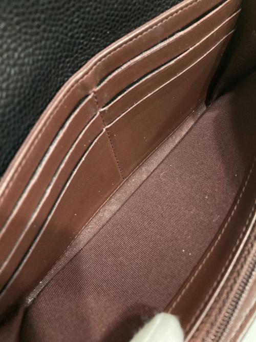 CHANEL（シャネル）CHANEL (シャネル) キャビアスキンフラップウォレット ブラックの古着・服飾アイテム