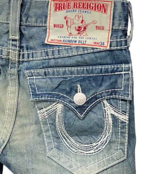 TRUE RELIGION（トゥルー レリジョン）TRUE RELIGION (トゥルー レリジョン) RAINBOW BILLY-フレアデニムパンツ インディゴ サイズ:31の古着・服飾アイテム