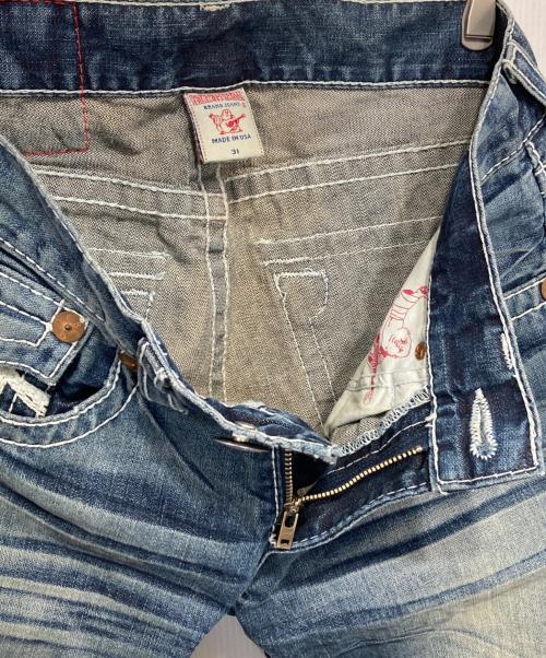 TRUE RELIGION（トゥルー レリジョン）TRUE RELIGION (トゥルー レリジョン) RAINBOW BILLY-フレアデニムパンツ インディゴ サイズ:31の古着・服飾アイテム