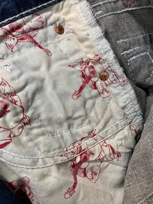 TRUE RELIGION（トゥルー レリジョン）TRUE RELIGION (トゥルー レリジョン) RAINBOW BILLY-フレアデニムパンツ インディゴ サイズ:31の古着・服飾アイテム