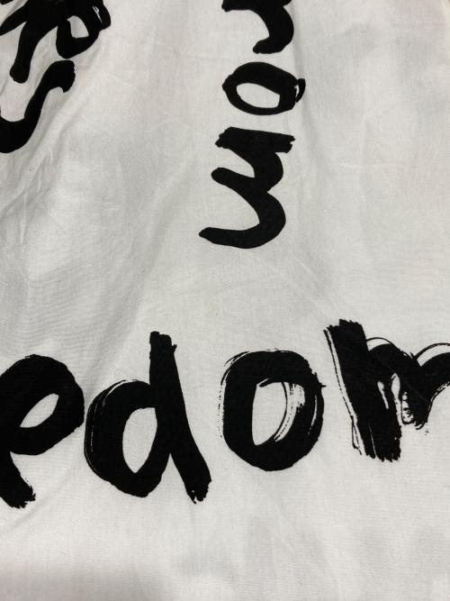 COMME des GARCONS HOMME PLUS（コムデギャルソンオムプリュス）COMME des GARCONS HOMME PLUS (コムデギャルソンオムプリュス) メッセージプリントロングシャツ ホワイト サイズ:Sの古着・服飾アイテム