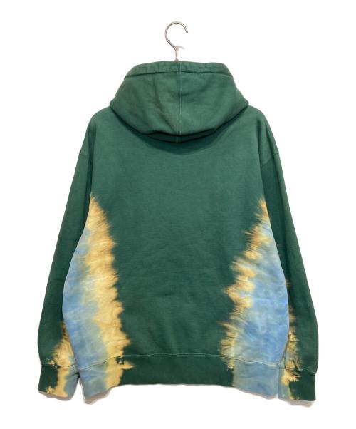 SUPREME（シュプリーム）SUPREME (シュプリーム) Bleached Hooded Sweatshirt グリーン サイズ:LARGEの古着・服飾アイテム