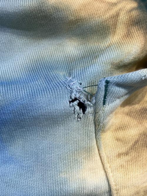 SUPREME（シュプリーム）SUPREME (シュプリーム) Bleached Hooded Sweatshirt グリーン サイズ:LARGEの古着・服飾アイテム