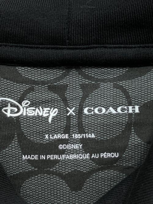 COACH（コーチ）COACH (コーチ) DISNEY (ディズニー) VILLAINSパーカー ブラック サイズ:XLの古着・服飾アイテム