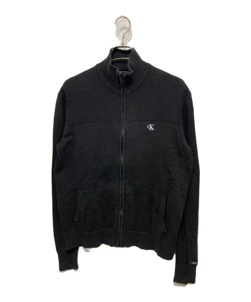 Calvin Klein Jeans（カルバンクラインジーンズ）Calvin Klein Jeans (カルバンクラインジーンズ) ジップアップジャケット ブラック サイズ: Mの古着・服飾アイテム