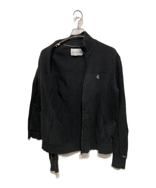 Calvin Klein Jeans（カルバンクラインジーンズ）Calvin Klein Jeans (カルバンクラインジーンズ) ジップアップジャケット ブラック サイズ: Mの古着・服飾アイテム