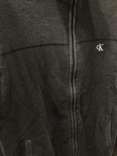 Calvin Klein Jeans（カルバンクラインジーンズ）Calvin Klein Jeans (カルバンクラインジーンズ) ジップアップジャケット ブラック サイズ: Mの古着・服飾アイテム