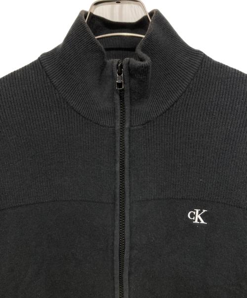 Calvin Klein Jeans（カルバンクラインジーンズ）Calvin Klein Jeans (カルバンクラインジーンズ) ジップアップジャケット ブラック サイズ: Mの古着・服飾アイテム