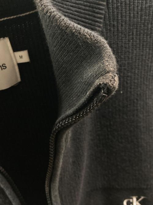 Calvin Klein Jeans（カルバンクラインジーンズ）Calvin Klein Jeans (カルバンクラインジーンズ) ジップアップジャケット ブラック サイズ: Mの古着・服飾アイテム