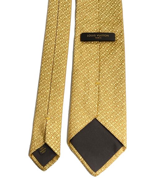 LOUIS VUITTON（ルイ ヴィトン）LOUIS VUITTON (ルイ ヴィトン) 総柄ネクタイ ゴールド サイズ:Lの古着・服飾アイテム