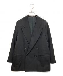 Yohji Yamamoto FEMME（ヨウジヤマモトファム）の古着「ダブルジャケット」｜ブラック
