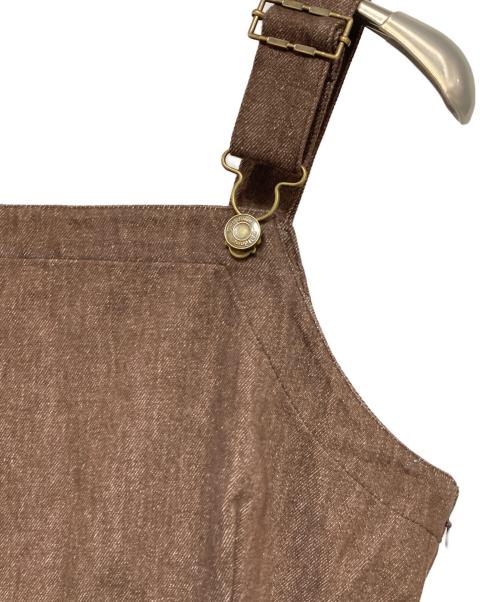 Mistletoe（ミソルト）Mistletoe (ミソルト) fringe salopette /フリンジサロペット ブラウン サイズ:Fの古着・服飾アイテム