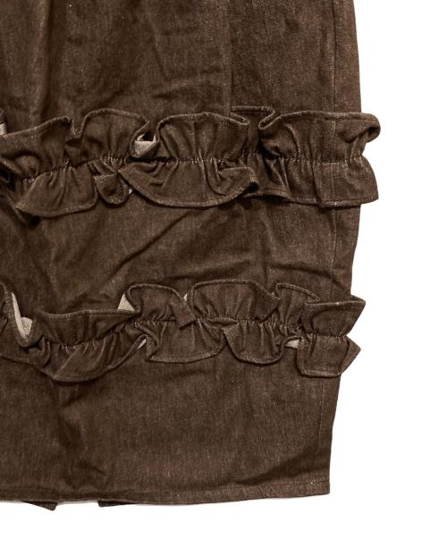 Mistletoe（ミソルト）Mistletoe (ミソルト) fringe salopette /フリンジサロペット ブラウン サイズ:Fの古着・服飾アイテム