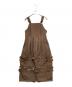 Mistletoe（ミソルト）の古着「fringe salopette /フリンジサロペット」｜ブラウン