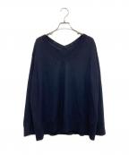DEUXIEME CLASSEドゥーズィエム クラス）の古着「MILLENNIUM Vネック プルオーバー」｜ネイビー