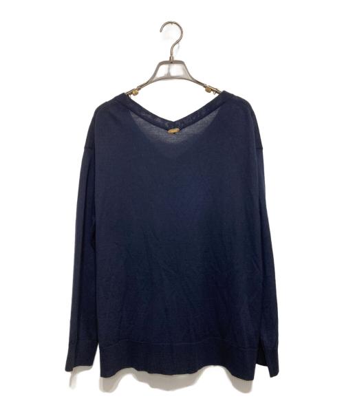 DEUXIEME CLASSE（ドゥーズィエム クラス）DEUXIEME CLASSE (ドゥーズィエム クラス) MILLENNIUM Vネック プルオーバー ネイビー サイズ:Fの古着・服飾アイテム