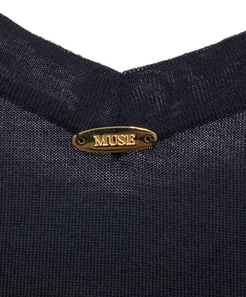 DEUXIEME CLASSE（ドゥーズィエム クラス）DEUXIEME CLASSE (ドゥーズィエム クラス) MILLENNIUM Vネック プルオーバー ネイビー サイズ:Fの古着・服飾アイテム