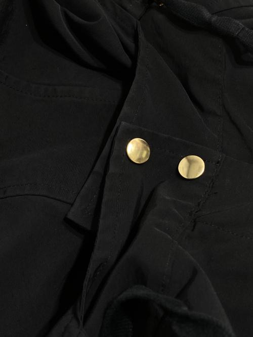 DEUXIEME CLASSE（ドゥーズィエム クラス）DEUXIEME CLASSE (ドゥーズィエム クラス) C/N フードブルゾン ブラック サイズ:記載無しの古着・服飾アイテム