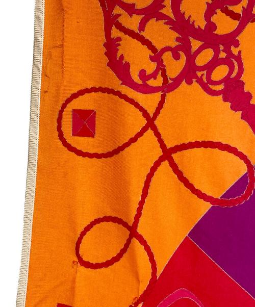 HERMES（エルメス）HERMES (エルメス) TOURS DE CLES/鍵への螺旋 パープル×オレンジ×レッドの古着・服飾アイテム