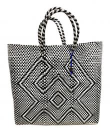 OJO DE MEX（オホデメックス）の古着「カゴバッグ」｜ホワイト×ブラック