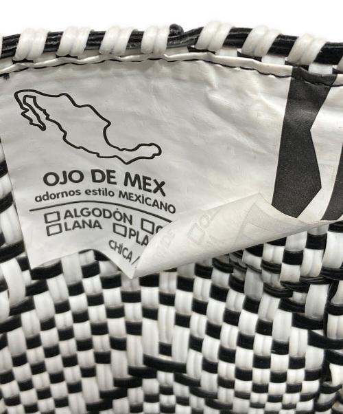 OJO DE MEX（オホデメックス）OJO DE MEX (オホデメックス) カゴバッグ ホワイト×ブラックの古着・服飾アイテム