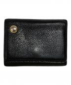 JAM HOME MADEジャムホームメイド）の古着「レザーコンパクトウォレット」｜ブラック