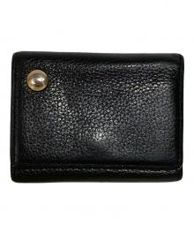 JAM HOME MADE（ジャムホームメイド）の古着「レザーコンパクトウォレット」｜ブラック