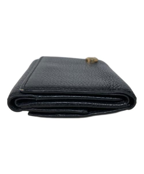 JAM HOME MADE（ジャムホームメイド）JAM HOME MADE (ジャムホームメイド) レザーコンパクトウォレット ブラックの古着・服飾アイテム