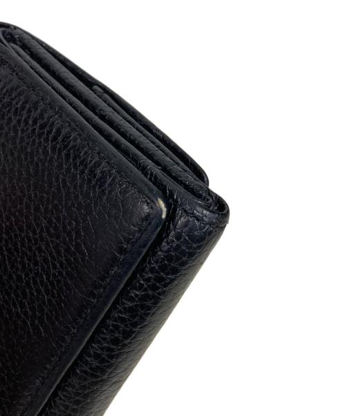 JAM HOME MADE（ジャムホームメイド）JAM HOME MADE (ジャムホームメイド) レザーコンパクトウォレット ブラックの古着・服飾アイテム