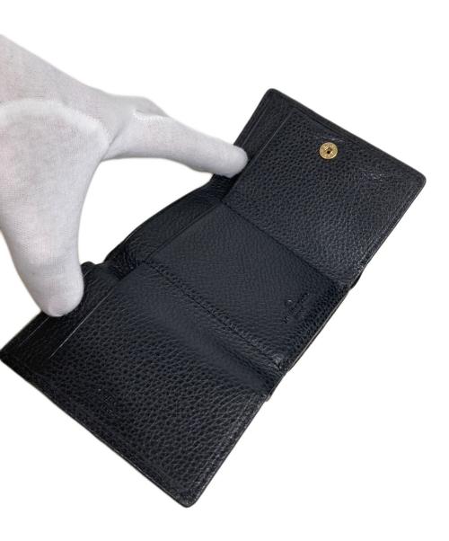 JAM HOME MADE（ジャムホームメイド）JAM HOME MADE (ジャムホームメイド) レザーコンパクトウォレット ブラックの古着・服飾アイテム