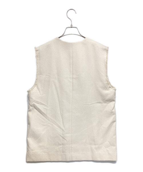 emmi atelier（エミアトリエ）emmi atelier (エミアトリエ) リサイクルウーリングツイードセット アイボリーの古着・服飾アイテム
